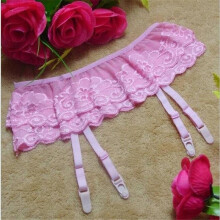 Women Sexy Lingerie Female Underwear Transparent Lace Double Garter Skirt Network Stockings Slip Garter Costumes