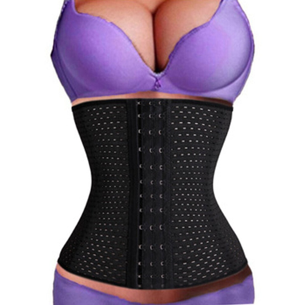 Lady Waist Tummy Girdle Glass Waist Trainer Body Shaper For Ladies Underbust Control Corset Black