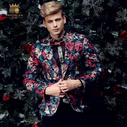 mens jacket flower