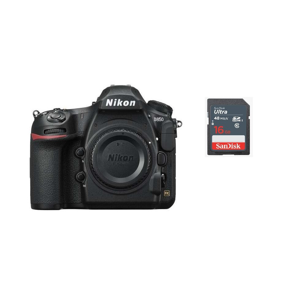 Nikon D850 Corpo Della Fotocamera Slr 45,7 Mp Cmos 8256 X 5504 Pixel Nero-image