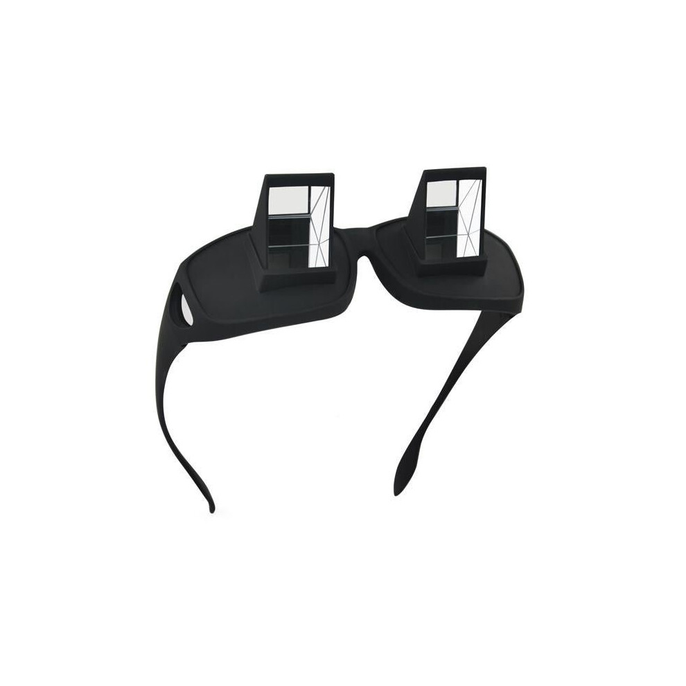 Black Eas-Lazy Lying Down Bed Reading Watching Horizontal Prism Angled Glasses