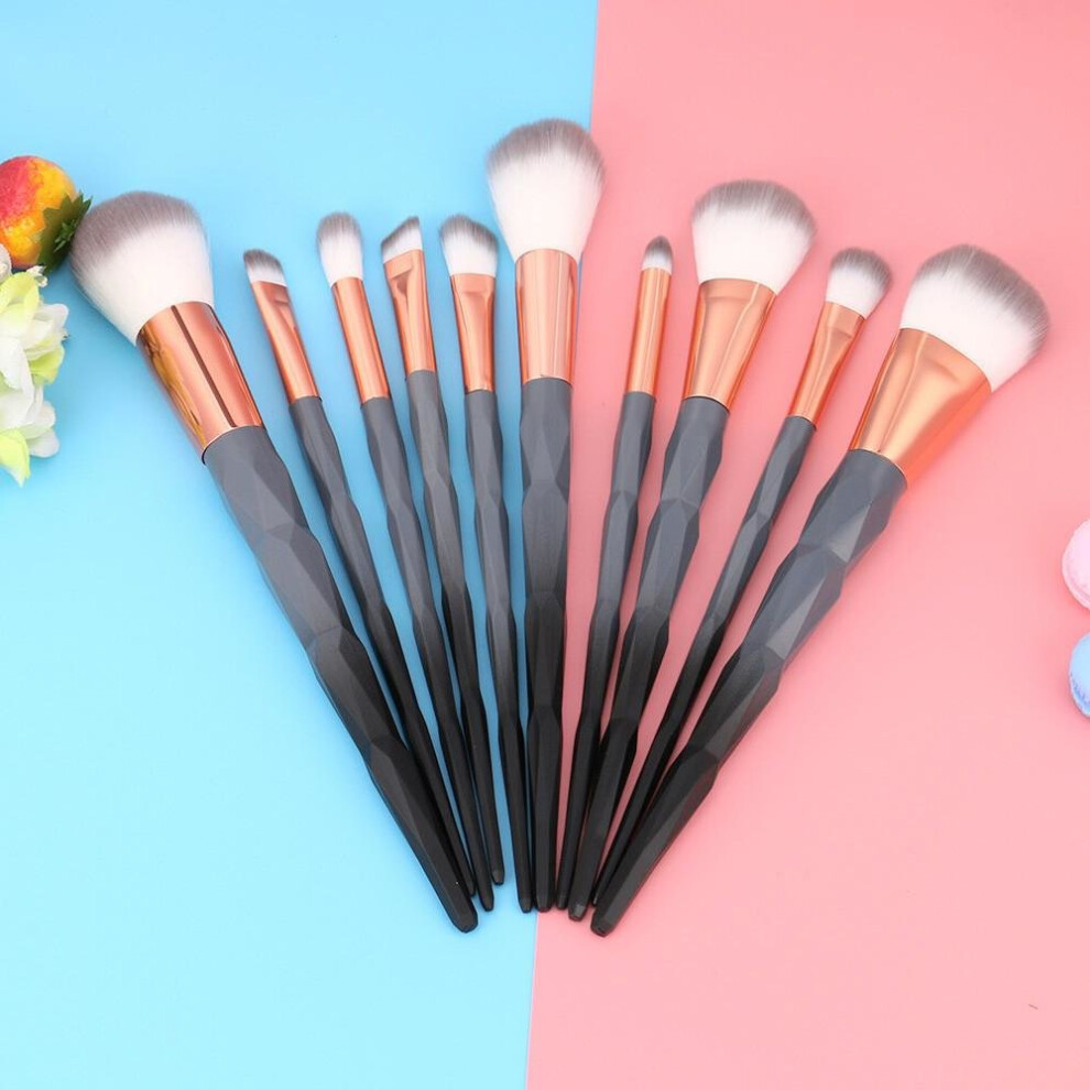 10pcs Professional Makeup Brushes Facial Care Powder Blush Cosmetics Make Up Brush Tools Foundation Brush