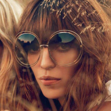 Carlina Women Sunglasses CE114S Designer Brand New Female Glasses Round Over Size Oculos De Sol Retro Coating Fashion Style