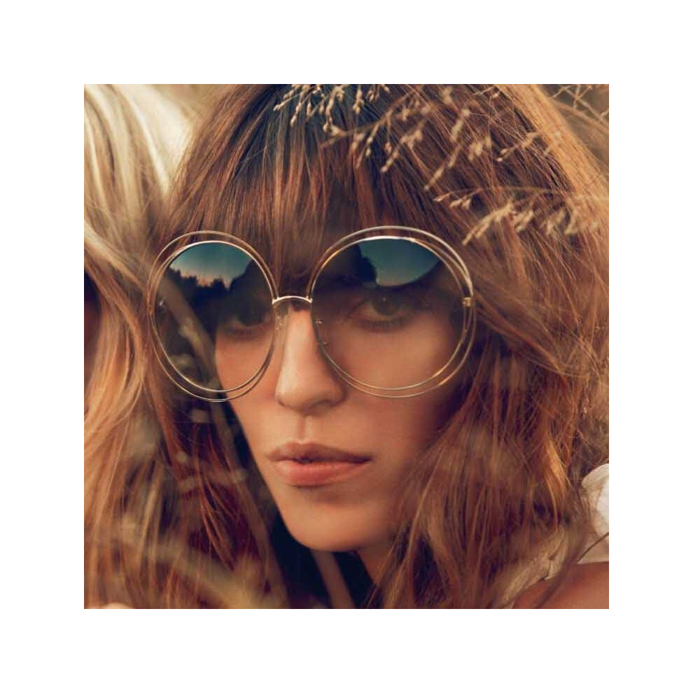 Carlina Women Sunglasses CE114S Designer Brand New Female Glasses Round Over Size Oculos De Sol Retro Coating Fashion Style