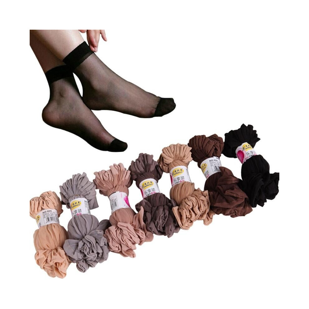 summer sexy ultrathin transparent crystal silk socks for women high elastic black nylon short socks female socks 20pairs/lot-image-OPC-P52NVH6-NEW