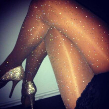 Cheap Sexy Women Tights Ladies BASIC Stretch Sexy Thin Bling Crystal Rhinestone Pantyhose Mesh hosiery Lolita Stockings