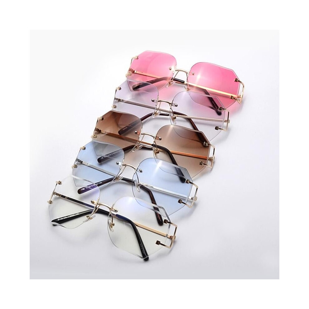 Pink rimless glasses store