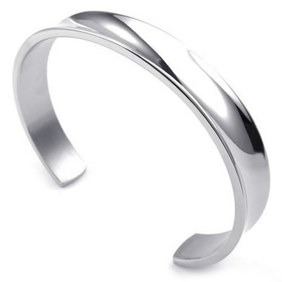 Jewelry Men\'s Ladies Bracelet, Bangle, Stainless Steel, Silver-image-OPC-P52NWT5-NEW