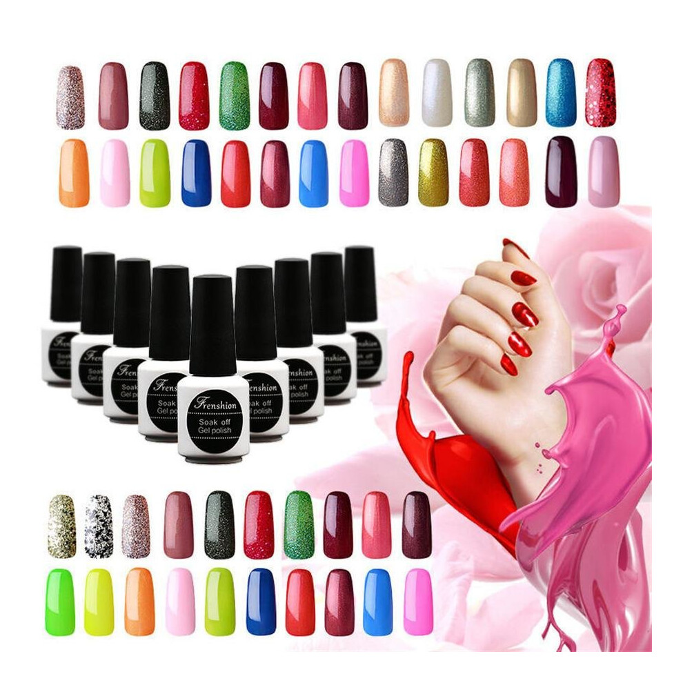 Black Brand 7.3Ml Nail Polish Soak Off Uv Gel Lacquer Manicure Nail Art Gel