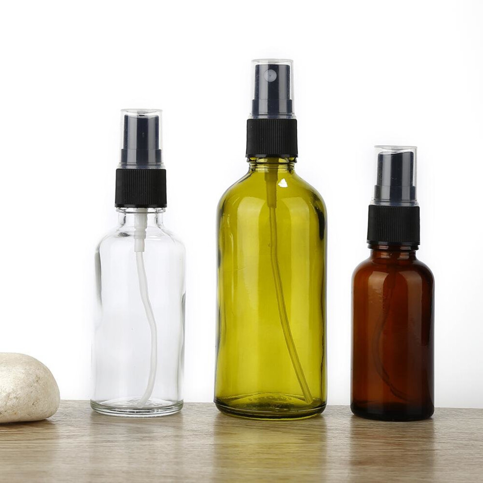 Black 30Ml/50Ml/100Ml Refillable Portable Esstenial Oil Liquid Sprayer Empty Atomizer Makeup Spray Bottle Perfume Glass Dispenser