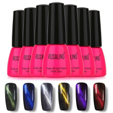 ROSALIND 7ML Frosted/Cat Eyes Top Coat Nail Gel Polish Nail Art Decoration Primer Soak Off Non-toxic Safe Nail Gel TSLM1