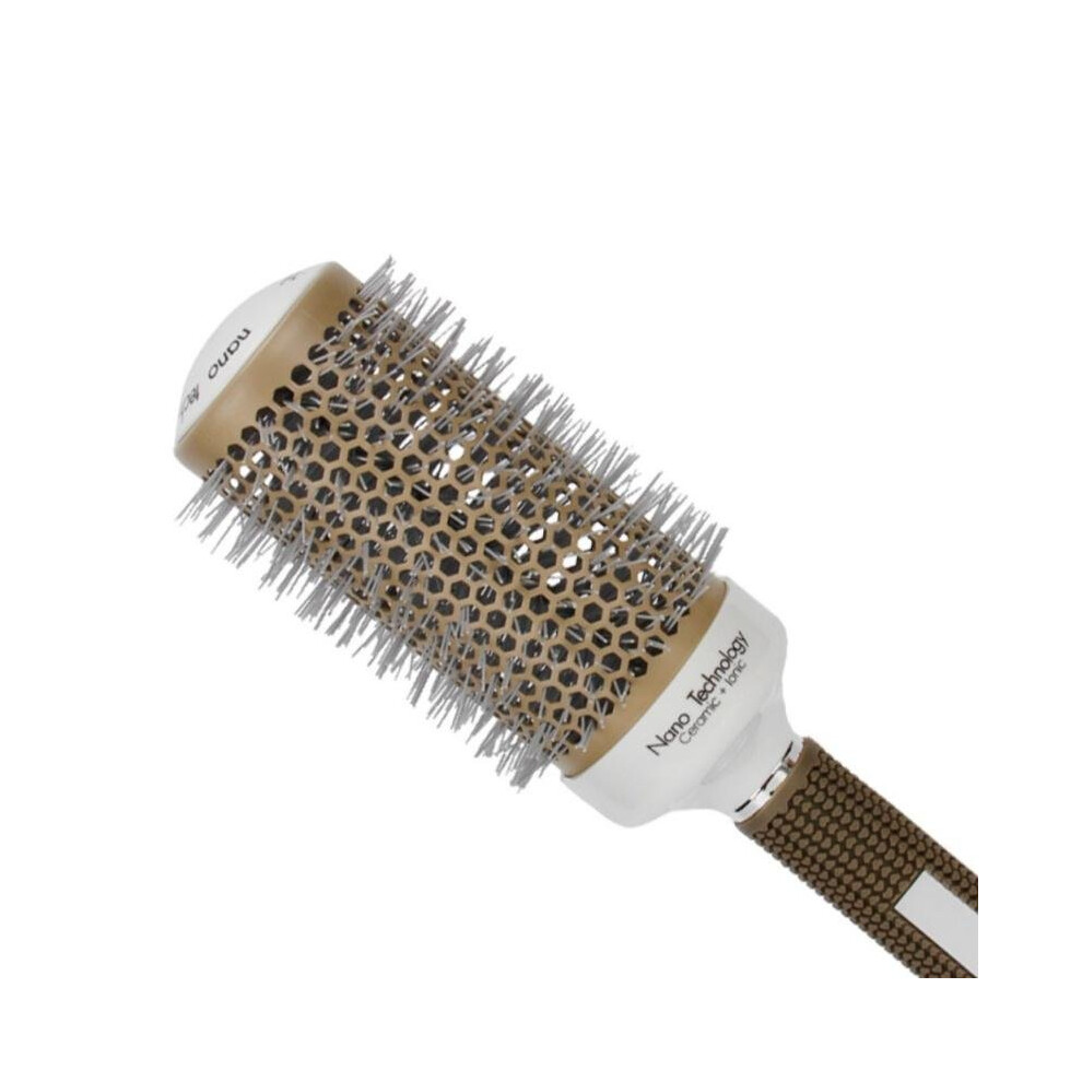 Professional Hair Salon Styling Temperature Color Change Ceramic Iron Radial Round Hairdressing Barrel Curler Brushes Comb
