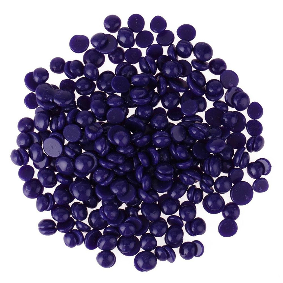 Black,Purple 100G Lavender Scent Hand Wax Beans Depilatory Wax Pellet Hot Film Hard Wax Beans Female Hair Removal No Strip Hard Wax Bead