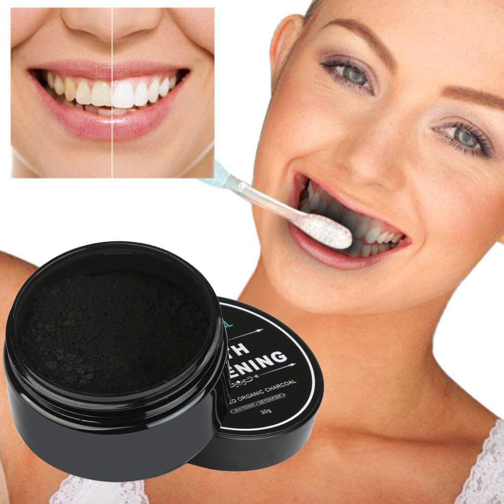 30g Teeth Whitening Powder Natural Organic Activated Charcoal Bamboo Toothpaste Scaling Oral Hygiene Cleaning Packing Premium