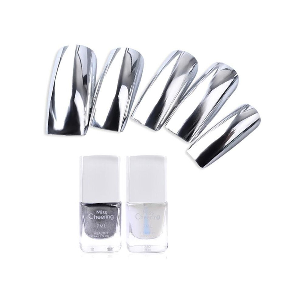 Misscheering Silver Mirror Nail Polish Base Coat Peel Off Metal Nail Varnish Metallic Manicure Nail Art Polish S520-image-OPC-P52NWZC-NEW