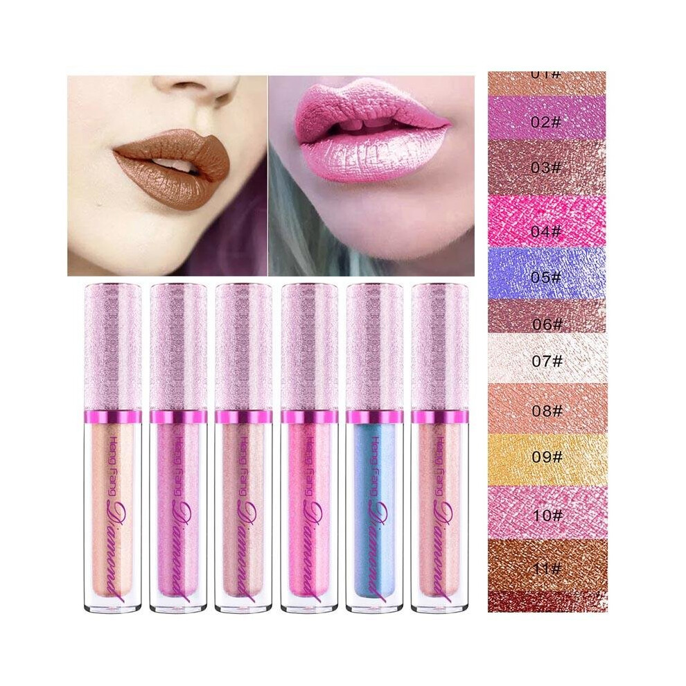 Liquid Lipstick Glitter Pearl Color Lipgloss Lips Makeup Cosmetics Lip