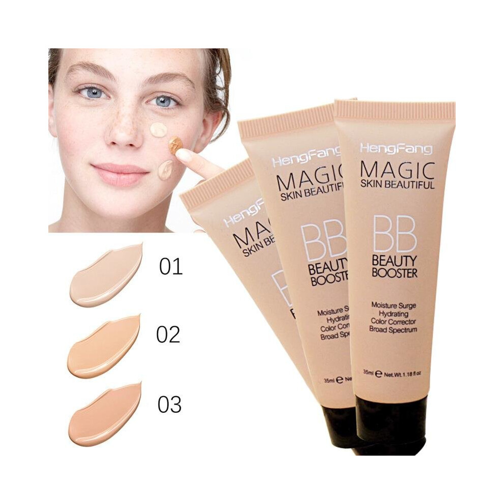 Black Foundation Makeup Moisturizer Concealer Base Bb Cc Cream Pores Cover Whitening Face Brighten Primer Cosmetics