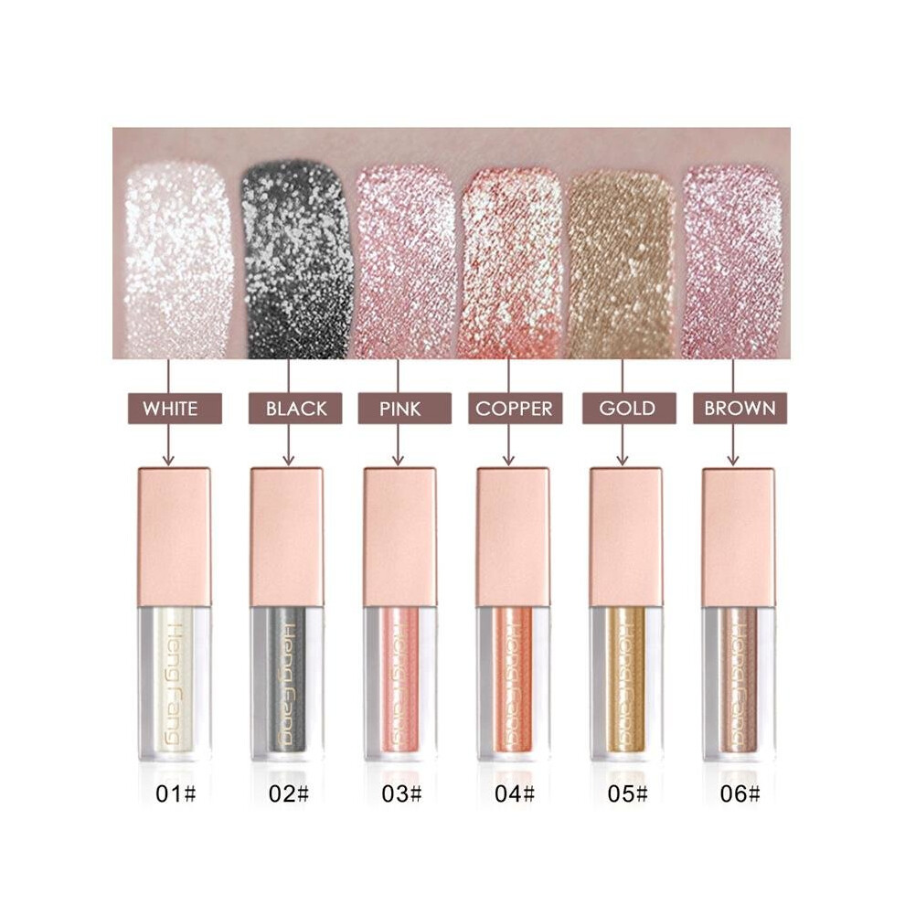 Brand Makeup Cosmetics Liquid Shimmer Eyeshadow Glitter Eye Shadow Pigments Waterproof Long Lasting maquiagem