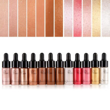 12 Color Brighten Chocolate Brown Luminous Glow Bronzer Highlighter Shimmer Lips Face Makeup Women\'s Beauty