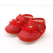 Newborn Girls Baby Booties Polka Dot Shoes Baby Booties Soft Sole Infants Crib First Walkers bebek patik baby moccasins