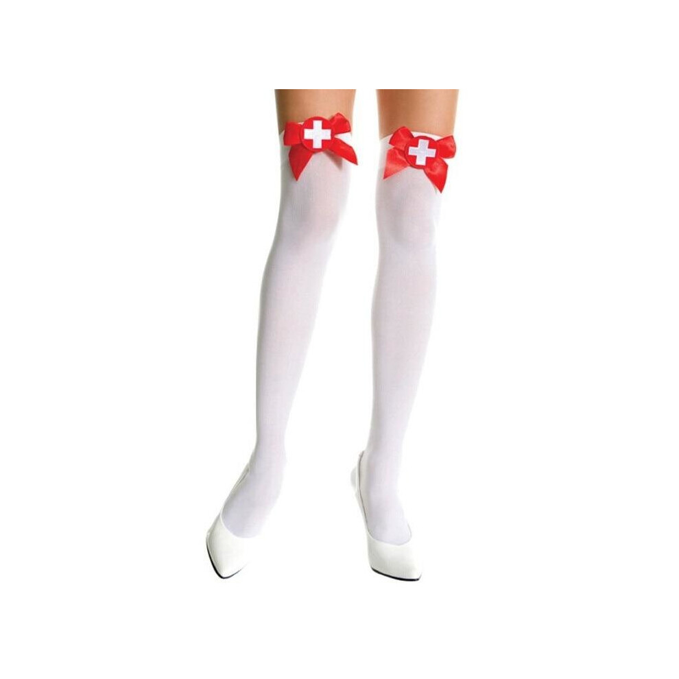 Black Sexy Lady Women Girl Bow Lace Hosiery Fashion Stretch Thigh High Patchwork Over The Knee Stockings Female Accessories