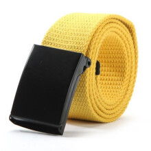 Unisex Waist Belt Mens Boys Plain Webbing Waistband Casual Canvas Belt