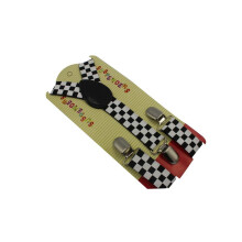 2017 Fashion Boys Black And White Check Braces For Children Suspenders
