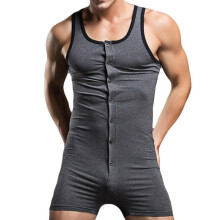 Sexy Men Bodysuit Gay Penis Pouch Man Body Suits Sexy Bodywear Mens Bodybuilding Cotton Man Tank Top Singlets Playsuit Male F2