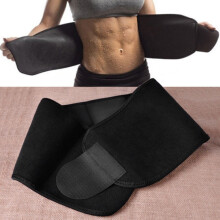 Fashion Black Waist Slimming Belt Shapewear Men Sweat Band Body Shaper Wrap Weight Loss Burn Fat Exercise Bodysuit Men Underwear