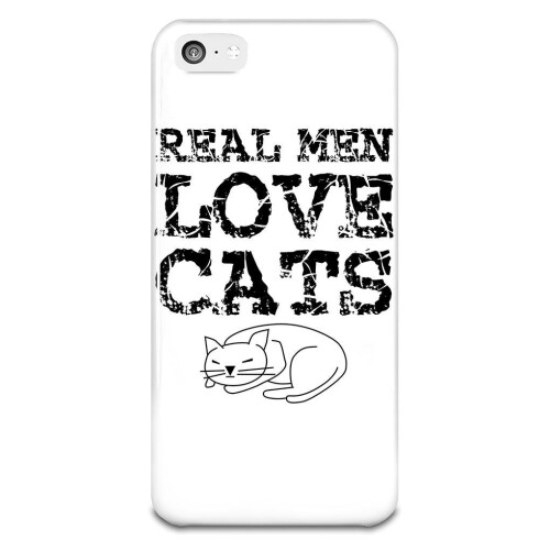 Real Men Love Cats iPhone 5-5s Plastic Case 1