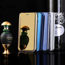 S6/Edge/Plus Leather Hard Plastic Flip Plating Mirror Case For Samsung Galaxy S5 S6 / Edge / Edge Plus S7/ Edge Slim Phone Cover