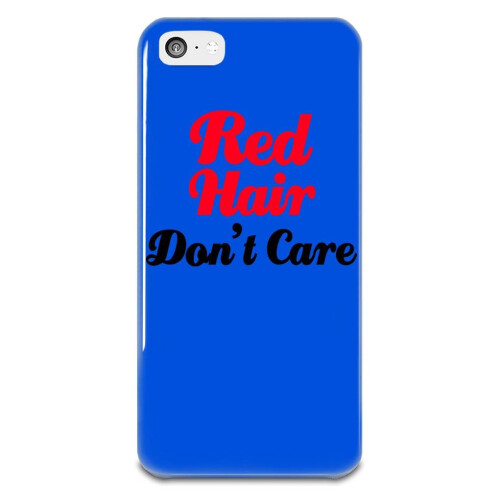 Red Hair Don\'t Care iPhone 5-5s Plastic Case 2
