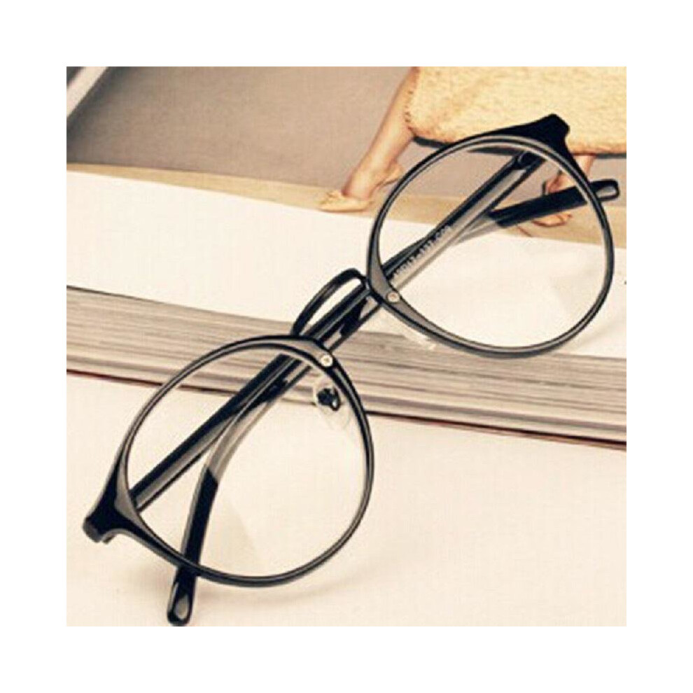 Black Glasses Men Women Transparent Nerd Eyeglasses Clear Lens Eyewear Unisex Retro Eyeglasses Spectacles Glasses Women Lens Glasses