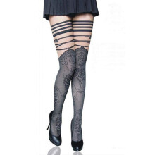 Women\'s Sexy Stockings Top Thigh-Highs Sexy Lingerie Hot Garters Belt Set Underwear Open Crotch Panties Erotic Lingerie SW050