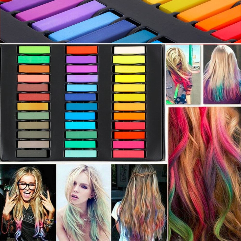Black Colors Non-Toxic Hair Chalk Soft Pastels Kit Hair Color Crayons For Hair