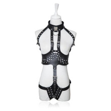 Body Harness Gothic Pole Dance Harness Belt Bust Halter For Women