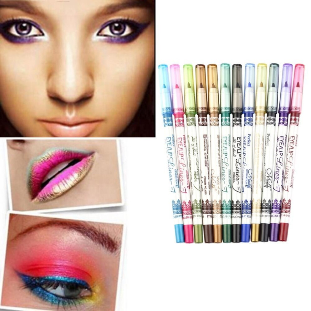 Black Eyeliner Lipliner Lip/Eye Liner Pencil Makeup Women Beauty Hotting