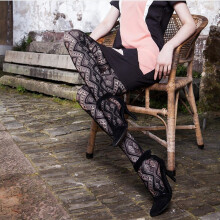 Sexy Womens Lingerie net Lace Top Garter Belt Thigh Stocking Pantyhose