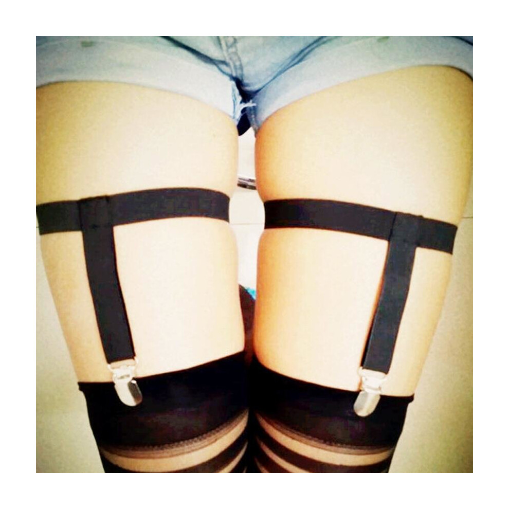 Black Women Lingerie Cinta Liga Sexy Bondage Belt Garter Harness Stockings Sex Products Lycra Spandex Harajuku Gothic Clubwear
