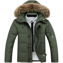 Winter Casual Canada Mens fur collar coat army green outwear coats man jacket ropa hombre winter jacket men Parka Coats
