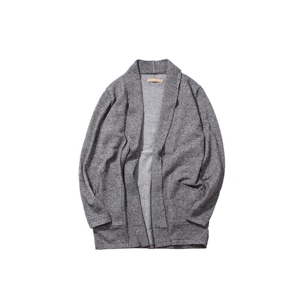 Man Autumn and winter High-quality Pure cotton fashion Leisure Slim Long sleeve knitting Sweater men Youth Cardigan Loose coat-image-OPC-P5JK5VG-NEW