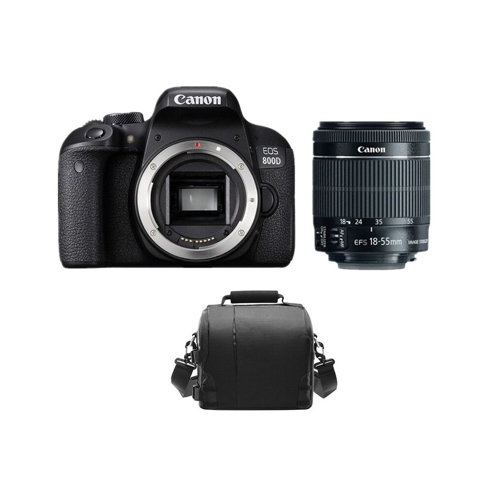 CANON EOS 800D + EF-S 18-55mm f/3.5-5.6 IS STM + Bag