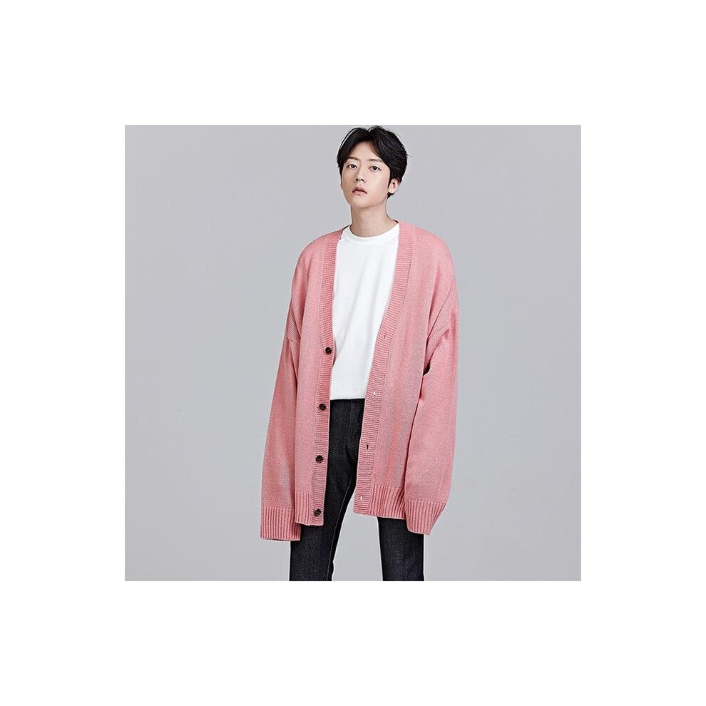 Pink cardigan coat best sale