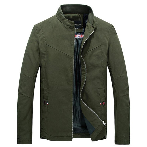Men\'s Clothing 2017 army jacket men high quality military khaki zipper