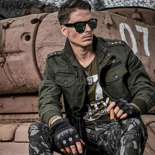 LetsKeep 2017 New spring army mens bomber jacket badges military jacket 4XL men casual tactical coat Plus size U.S ARMY MA329