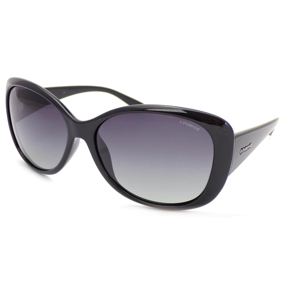 (Shiny Black KIH) POLAROID Women's Polarized Sunglasses P8317