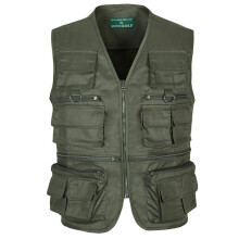 Men Big Size Summer Shooting Waistcoats Brand Multi-Pocket Photographer Reporter Work Vest Tactical Middle Age Men Cargo Vest