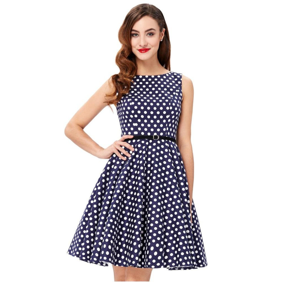 Women Summer Dress 2017 Retro 1950s 60s Vintage Rockabilly Dress Pinup Plus Size Sexy Polka Dots Short Party Dresses Vestidos on OnBuy
