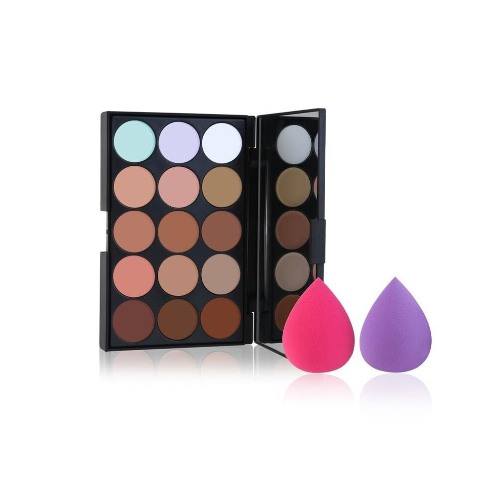 Black Etereauty 15 Colors Cosmetics Contour And Highlighting Powder Foundation Palette