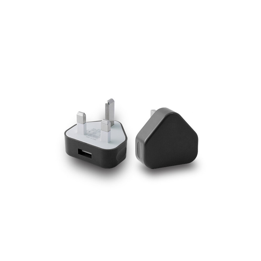 (Black) Ameego Uk Usb Adapter Plug | Uk Usb Wall Charger Black 5055546030320